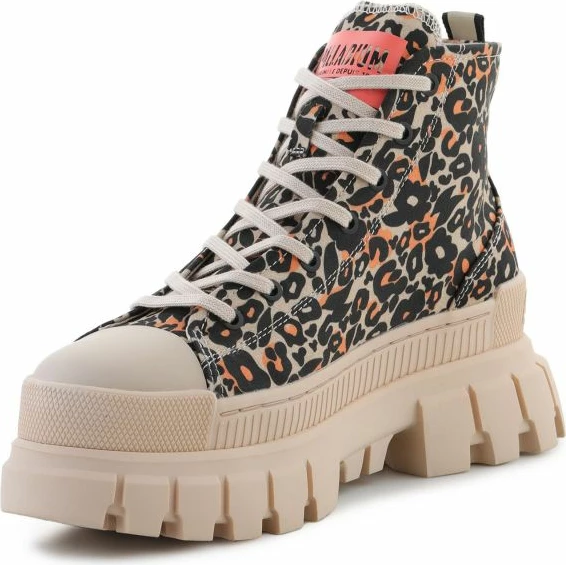 Çizme Palladium për femra, në ngjyrë krem