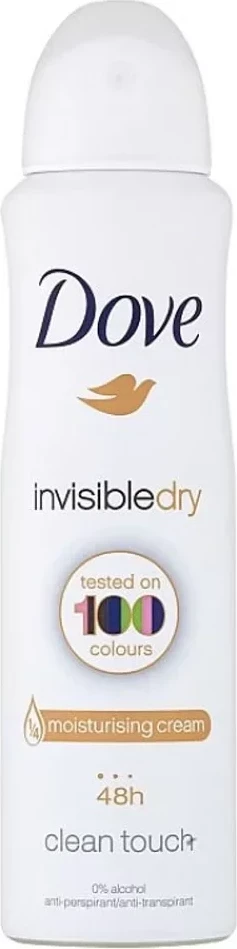 Deodorant Dove 100 Invisible Colors 150 ml