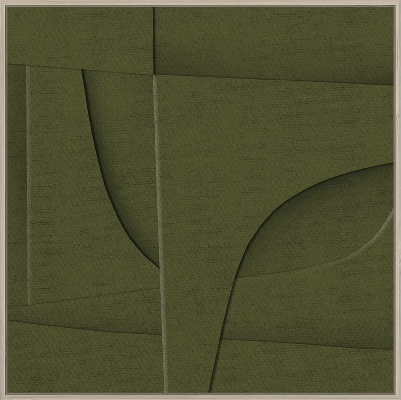 Pikturë dekorative Acete, MDF, ngjyrë ulliri-natyrale, 77x77x4cm