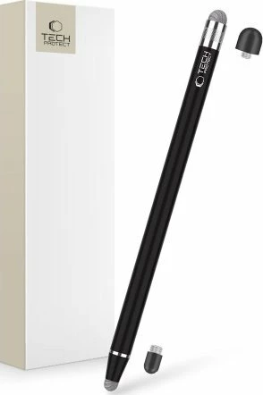Stilolaps touch Tech-Protect USP100 4-Tip, universal, 3 butona, set me 4 maja, e zezë