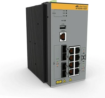 Switch Allied Telesis AT-IE340-12GT-80, Managed, L3, Gigabit Ethernet, Montim në mur