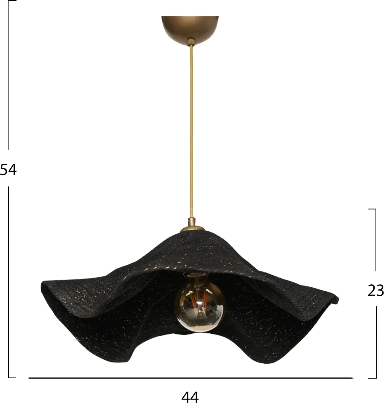 Llambë varëse tavani, e zezë-ari, Φ44x54