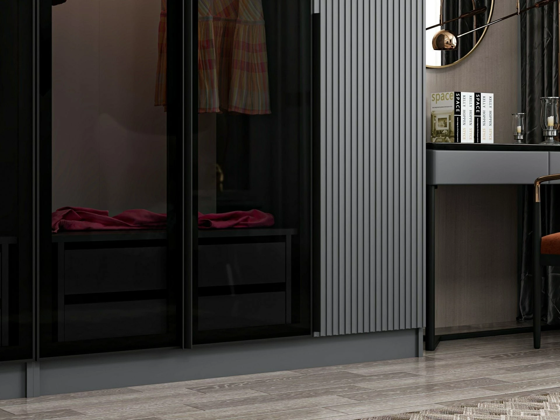 Dollap garderobe Fume, Skye Decor, Kale Plus - 7805