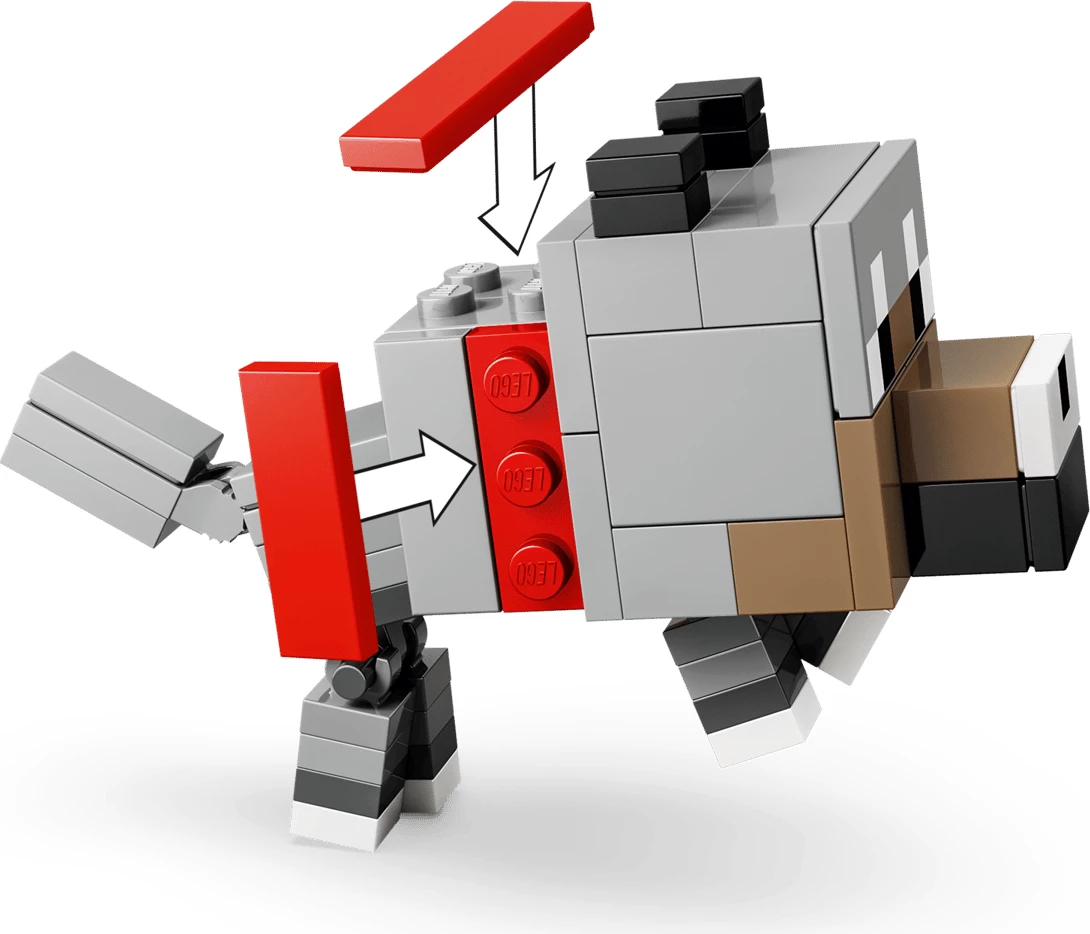 Set ndërtimi LEGO Minecraft Chicken Jockey Desert Attack 21592, 428 copë