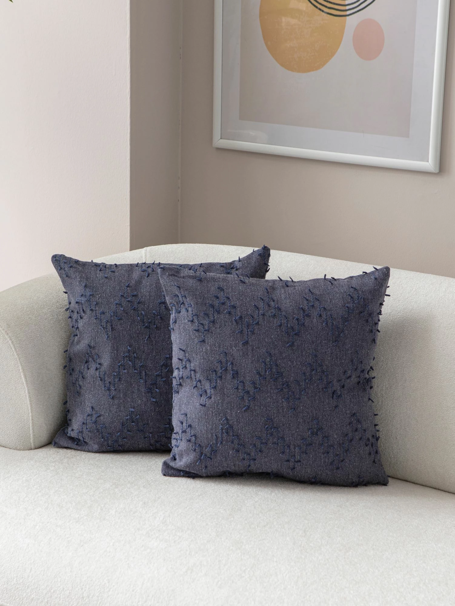 Set mbulesash për jastëk (2 copë), Evila Originals, Tuffet - blu v4