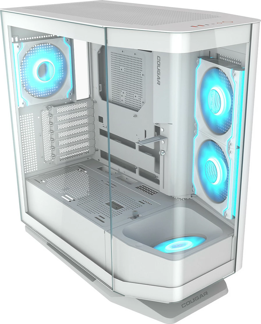 Kasë Cougar FV270 ARGB midi tower e bardhë