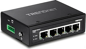 Switch industrial TRENDnet TI-G50, unmanaged, 5x Gigabit Ethernet, DIN-rail, IP30