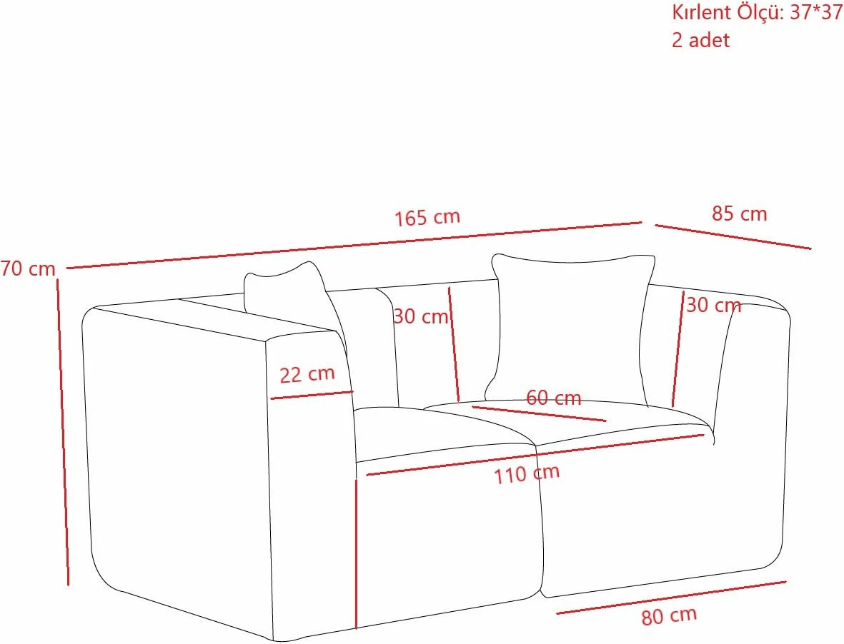 Divan dy vendësh Atelier del Sofa, krem, Raks