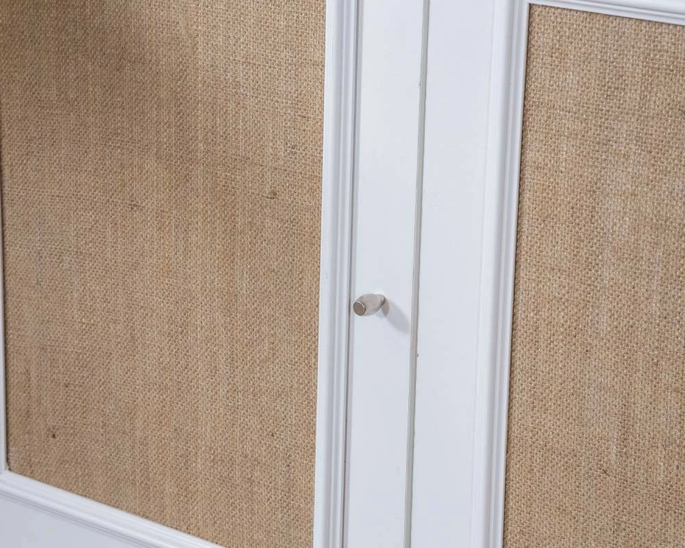 Konsol Skye Decor, montim në mur, e bardhë dhe lis