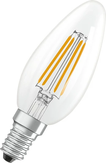 Poç LED OSRAM Classic B, E14, 3.4W (40W), 470 lm, 2700K, i zbehtshëm, transparent