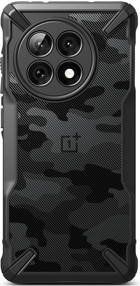 Mbështjellës Ringke Fusion X për OnePlus 13R, Black-Camo