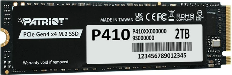 SSD Patriot Viper P410, 2TB, M.2 PCIe Gen4x4, NVMe 1.4