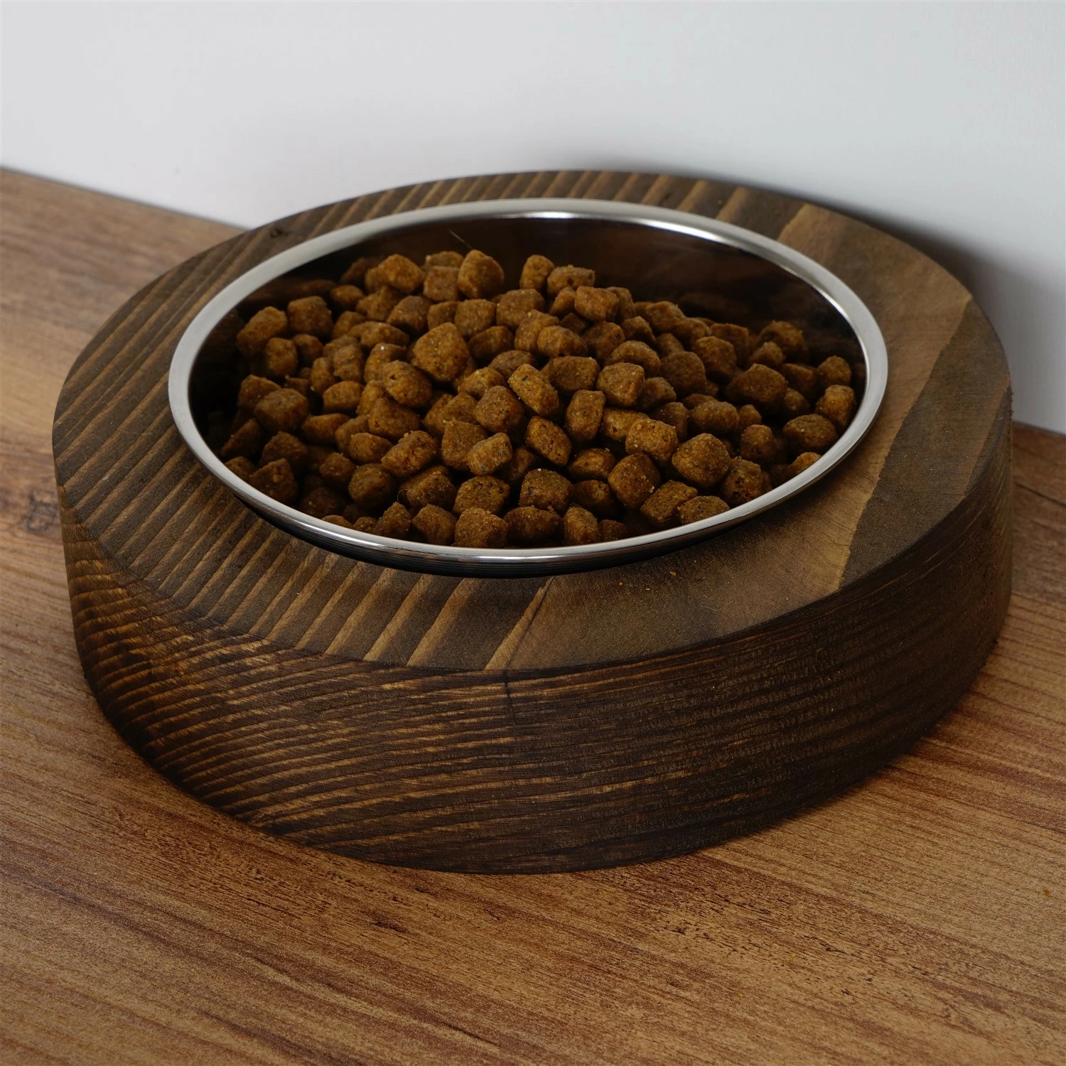 Enë ushqimi për kafshë, dru bredhi, ngjyrë arre, Hanah Home Pet012