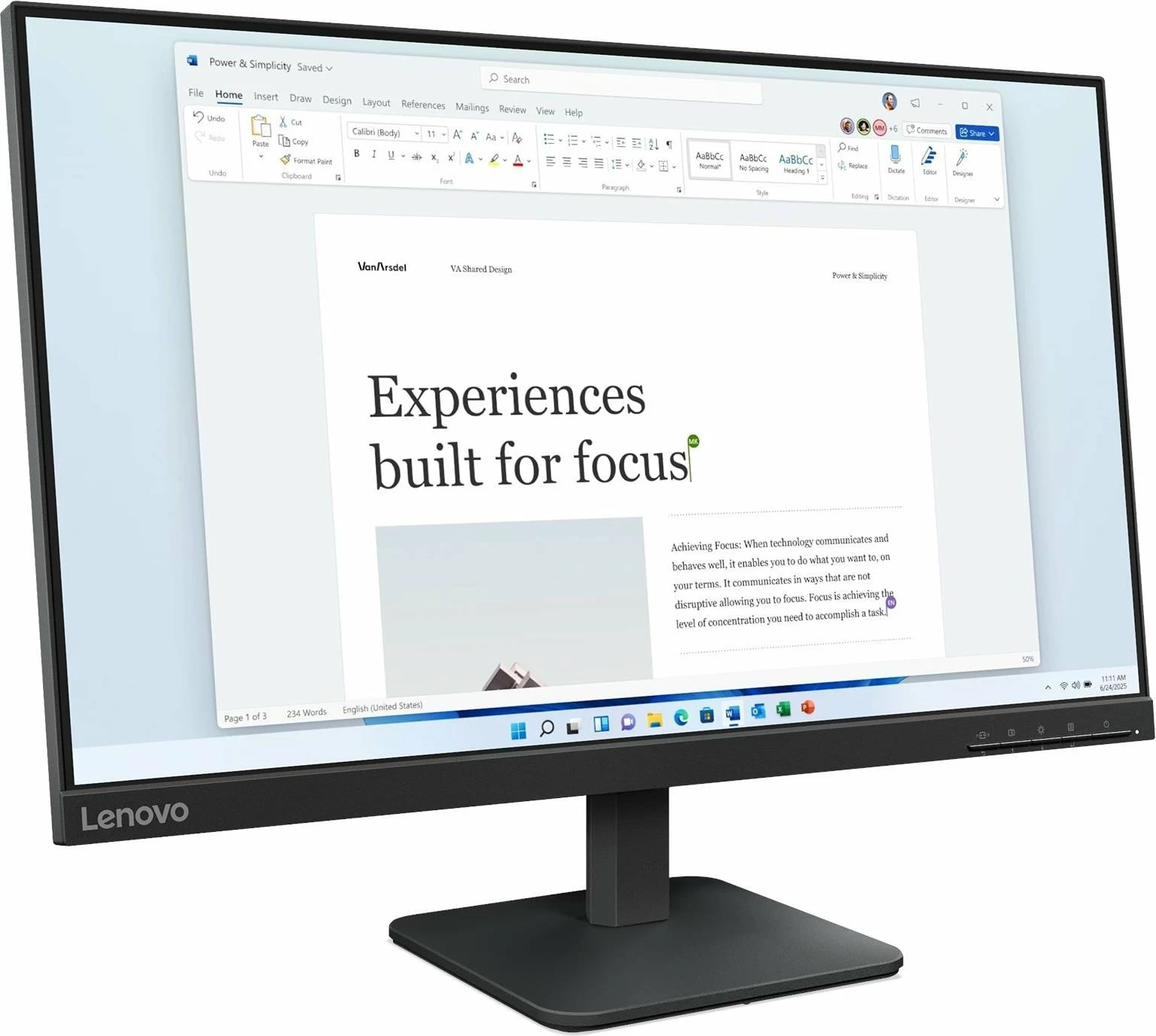 Monitor Lenovo L24-4e 23.8\" FHD IPS 100Hz (68C2KAC1EU), i zi