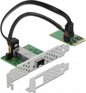 Kartelë rrjeti DeLOCK 95267, Mini PCIe në SFP, Gigabit LAN, full-height/half-length