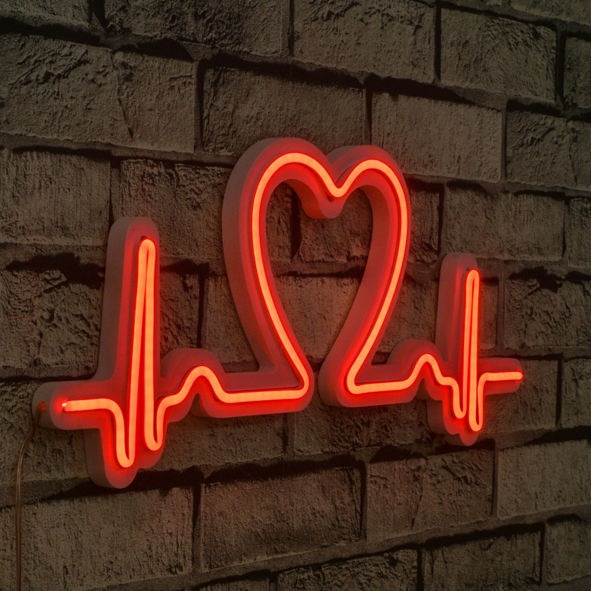 Dritë dekorative LED plastike, Love Rhythm, e kuqe