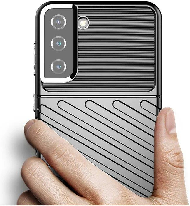 Mbështjellës Hurtel Thunder Case për Samsung Galaxy S22+, i zi