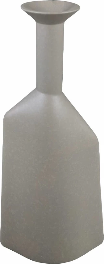 Vazo dekorative PEQUENA, polirezine, gri, 16x8x37.5cm