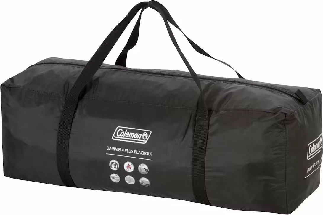 Çadër kampingu Coleman Darwin 4 Plus BlackOut, 4-personëshe, dy-shtresore, 4500 mm, jeshile