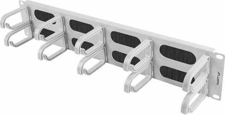 Panel organizues kabllosh Lanberg AK-1204-S 19" 2U Type B, 5 mbajtëse, gri