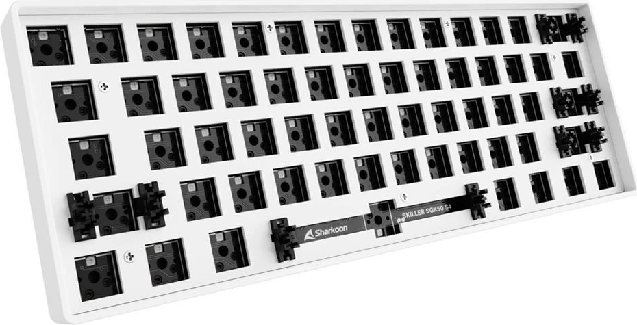 Kasë tastiere Sharkoon SKILLER SGK50 S4, 60%, RGB, ANSI, e bardhë