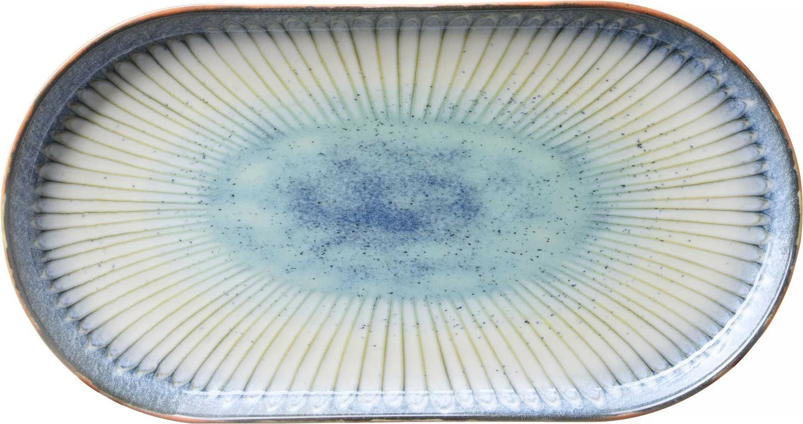 Pjatë ovale Fine Dine Galaxy 290mm porcelan, set 6 copë, blu