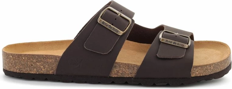 Flip-flopa lëkure për meshkuj Bio Bio Bobby Café, kafe [Madhësia: 45]