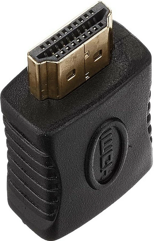 Adapter HDMI LINDY Type-A mashkull-në-femër, Non-CEC, i zi