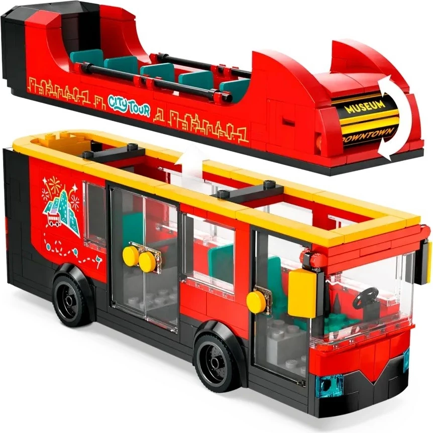 Set LEGO City 60407 Autobus i kuq dykatësh