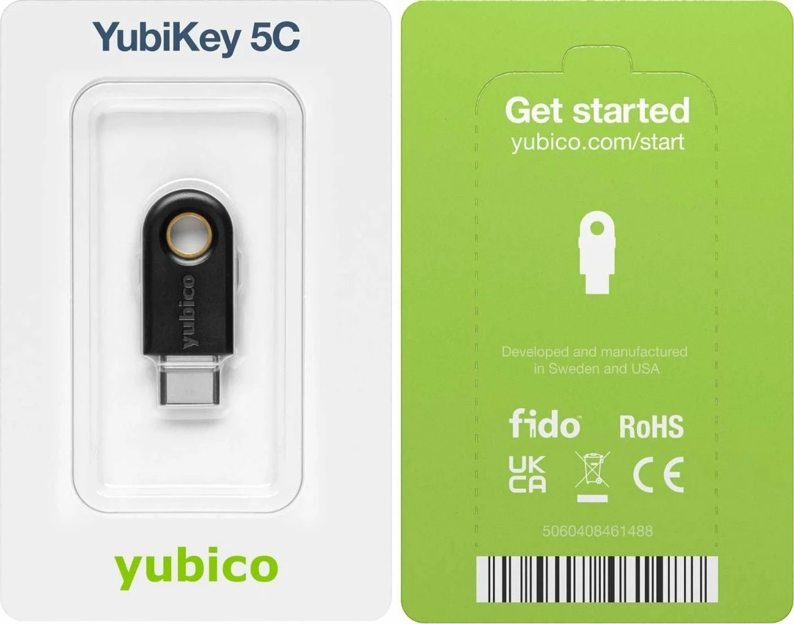 Çelës sigurie Yubico YubiKey 5C USB-C, i zi