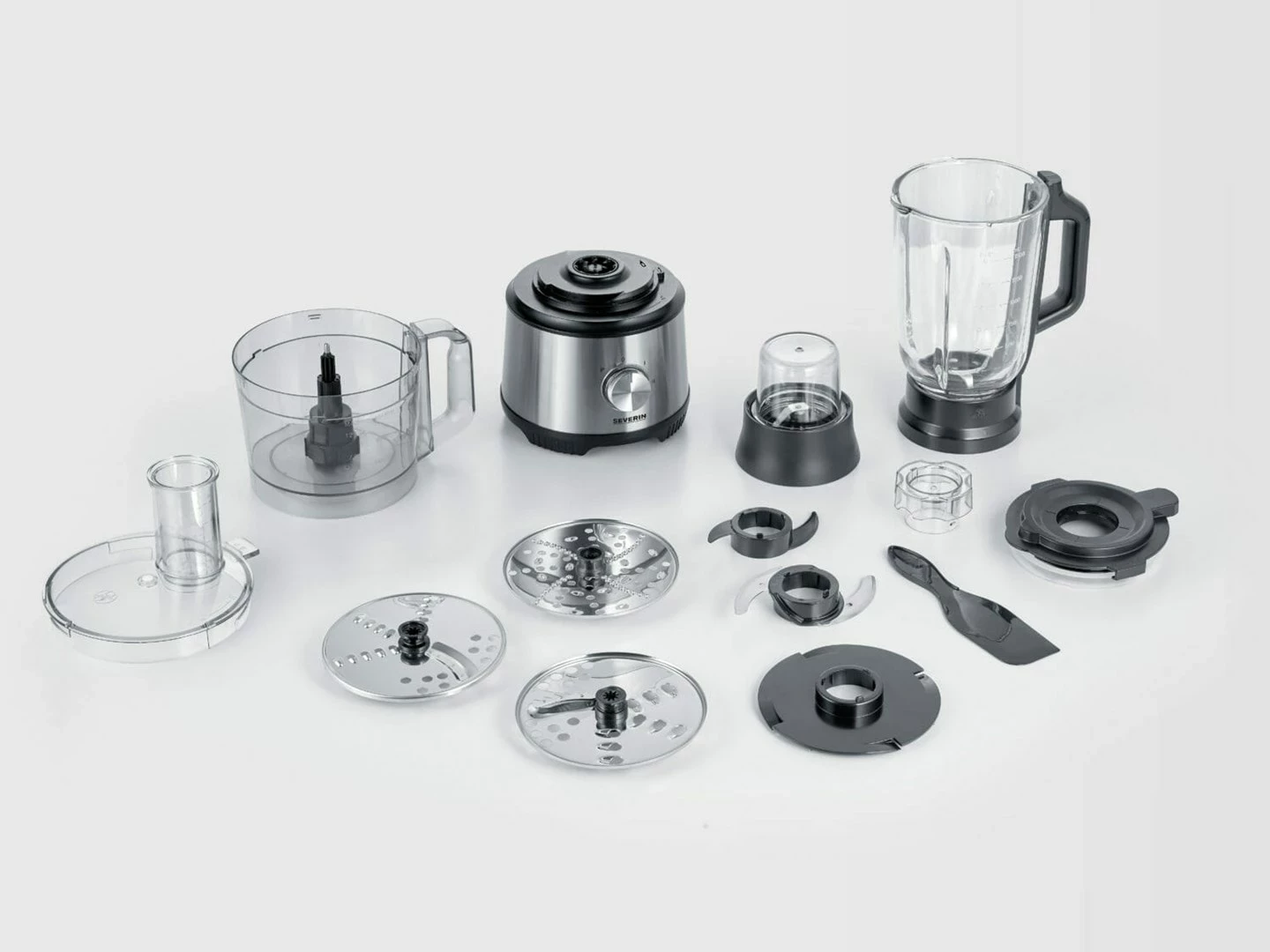 Procesor ushqimi Severin KM 3892, 1.5 L, 1200 W, Inox, i zi