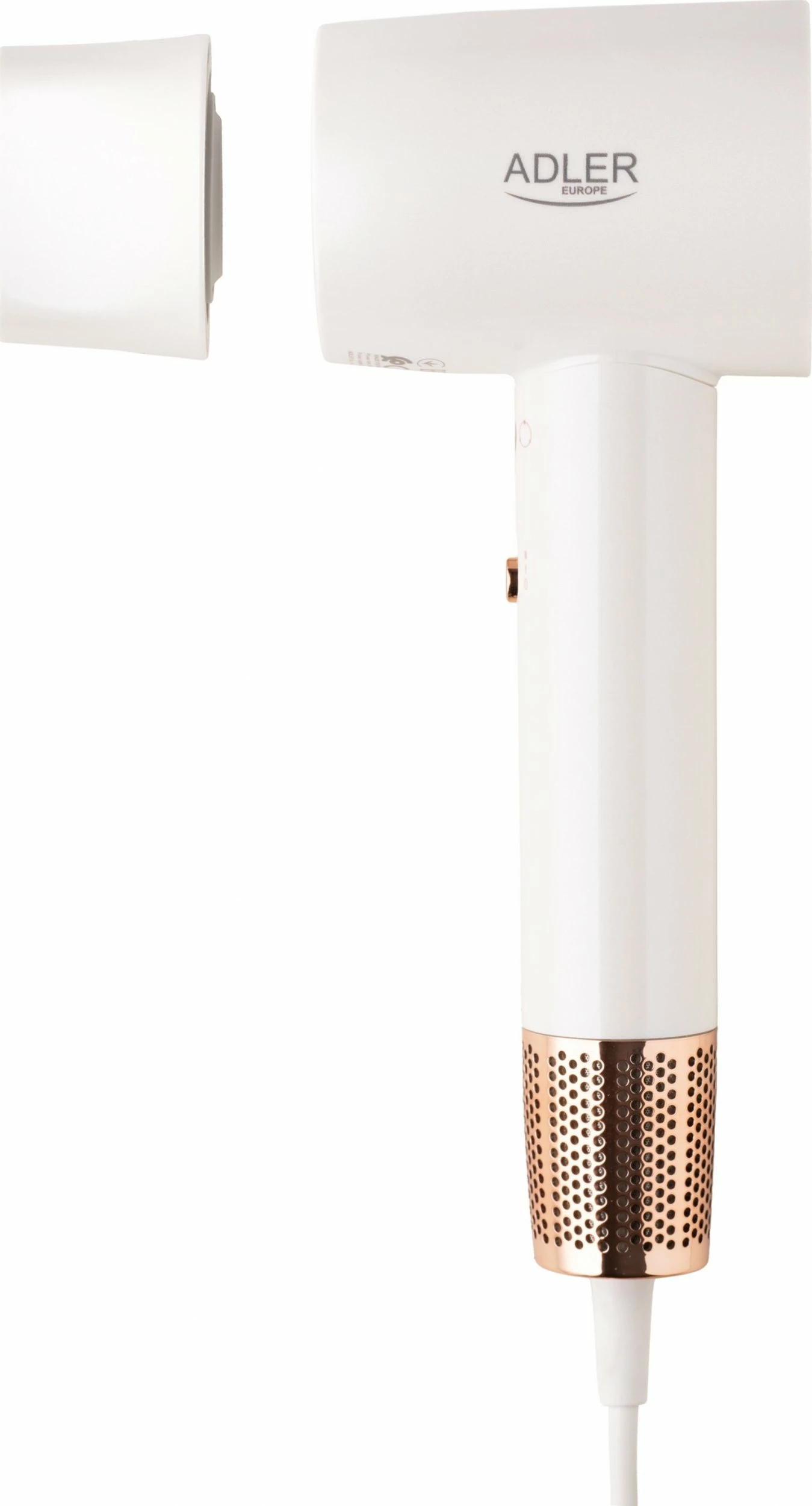 Tharëse flokësh Adler AD 2272 1600W me jonizim, motor brushless 110000 RPM, cold shot, e bardhë