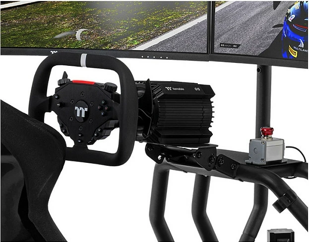 Timon sim-racing Thermaltake F100, për G6/G15, RGB, i zi
