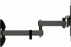 Mbajtëse muri për TV/monitor Art AR-83 10\"-42\", 15 kg, VESA 75x75/100x100/200x100/200x200, e zezë