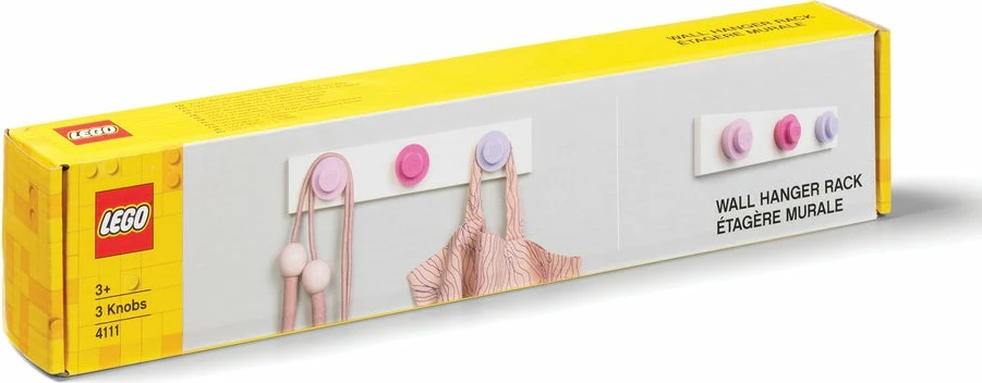 Varëse muri LEGO Room Copenhagen 41110002, 3 nyje, ABS, bardhë/rozë