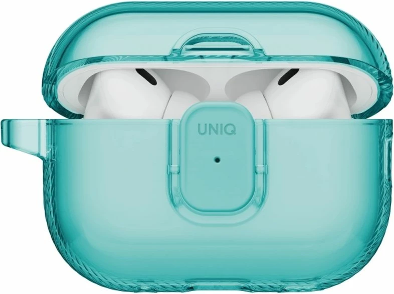 Kutí AirPods Pro 3 UNIQ Glase Pro Lock, kaltërt