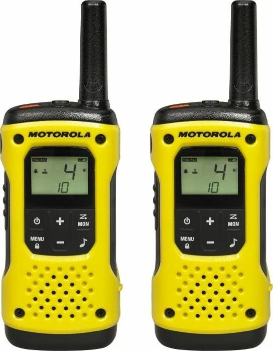 Radio komunikimi Motorola T92 H2O, 10 km, IPX7, 16 kanale, e verdhë, set 2 copë