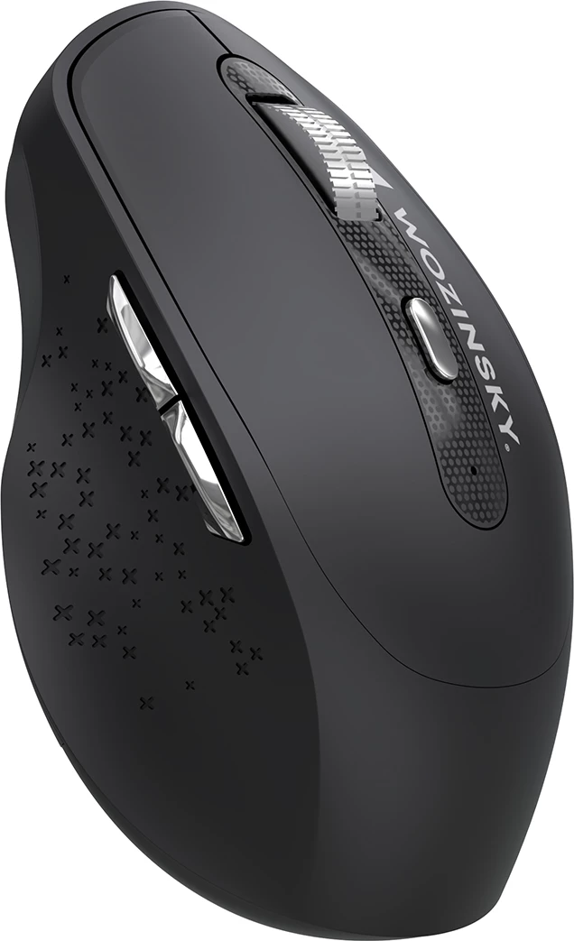 Maus wireless ergonomik, Wozinsky WMGK-1134, Bluetooth 5.1 + 2.4 GHz, 6 butona, DPI 800/1200/1600, bateri 500 mAh, i zi
