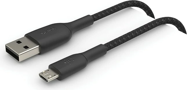 Kabëll Belkin CAB007bt1MBK, 1 m, USB A në Micro-USB A, e zezë