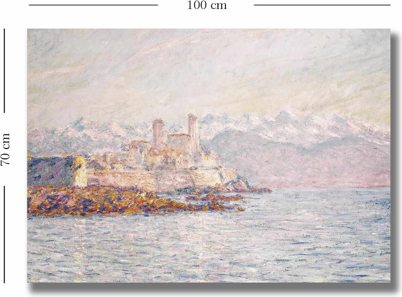 Pikturë dekorative në kanavacë, Monet, shumëngjyrëshe, 70x100cm