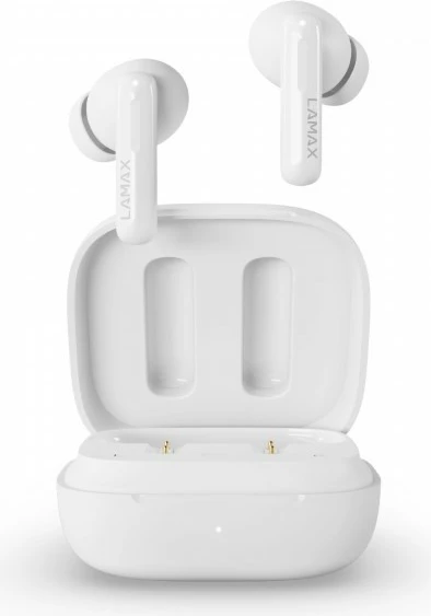 Kufje Lamax Clips1 Plus, wireless, Bluetooth 5.1, 40 orë, të bardha