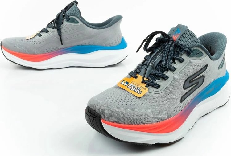Atlete për meshkuj Skechers Max Run Slip-Ins, gri [Madhësia: 45]