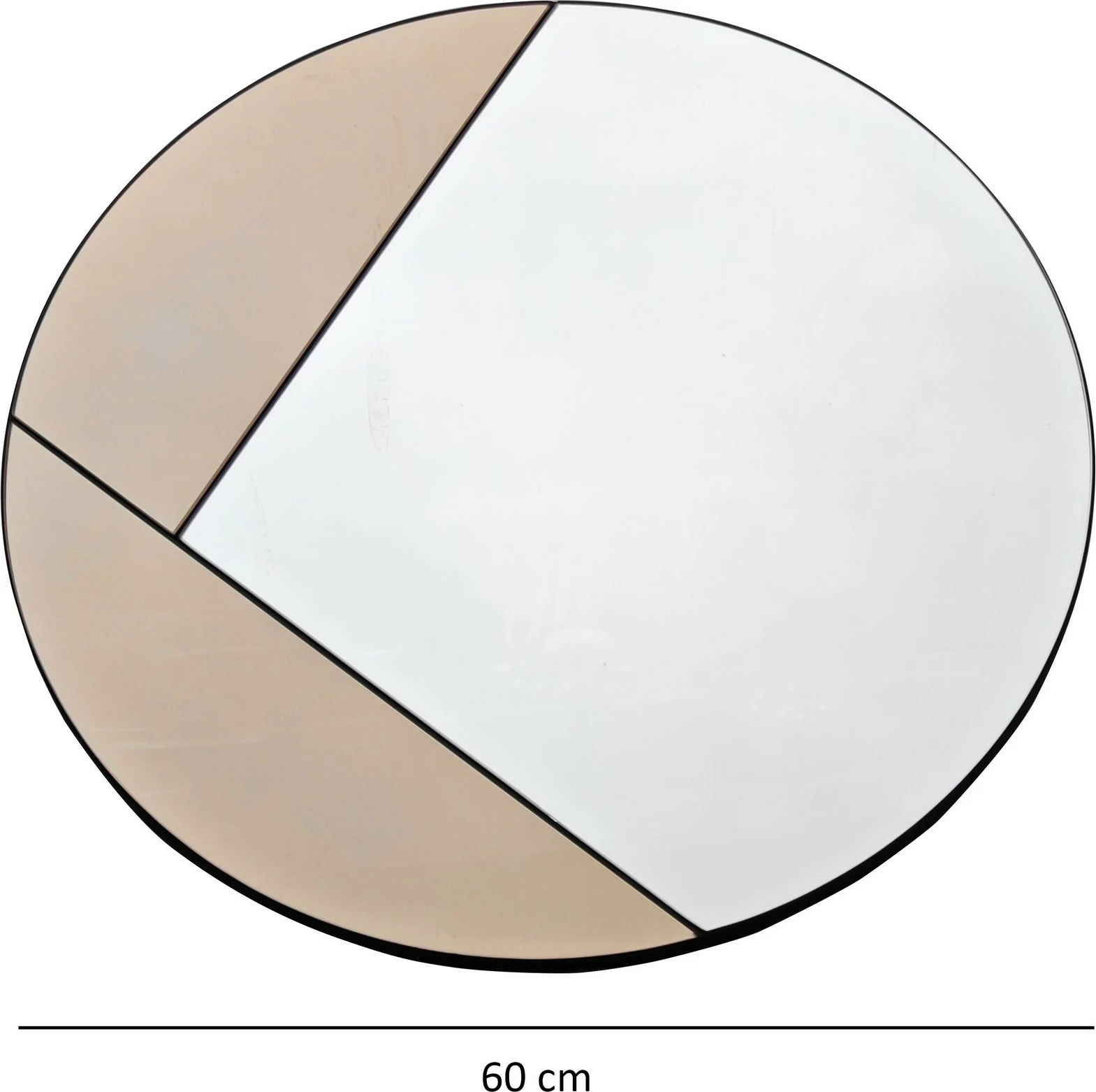 Pasqyrë dekorative Skye Decor, bronzi, Cicero, 60x60cm