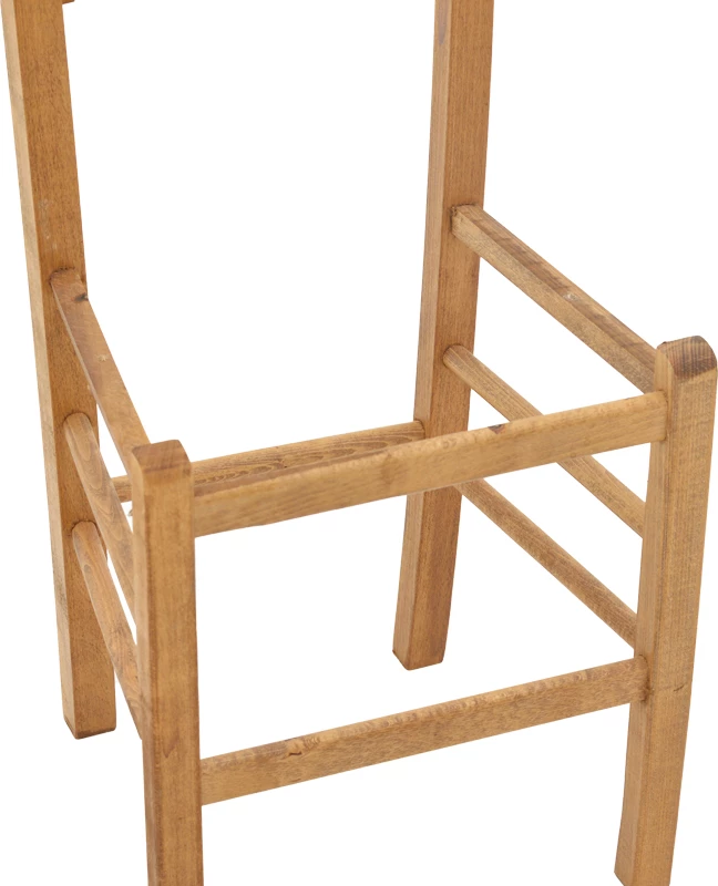 Karrige për kafene Paros dru ahu ngjyrë arre 41x42x92cm