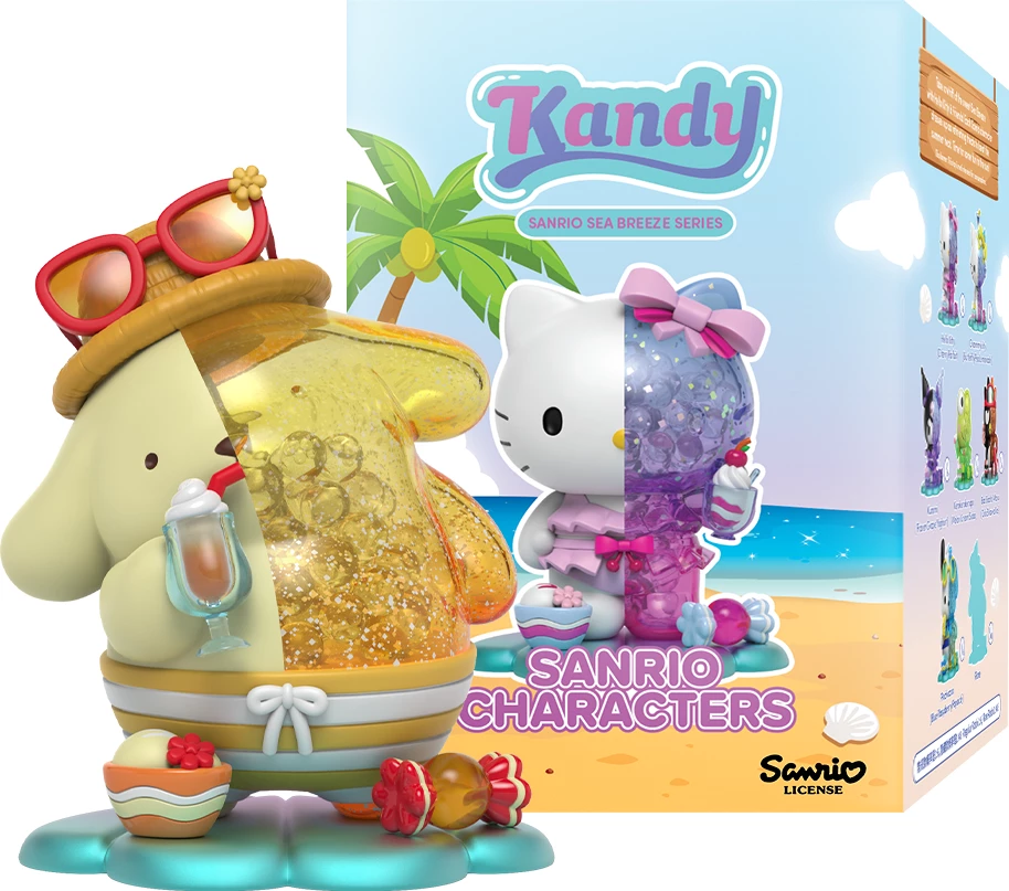 Figurinë koleksionuese Mighty Jaxx Kandy x Sanrio Sea Breeze Series, blind box (1 copë, figurë e rastësishme)