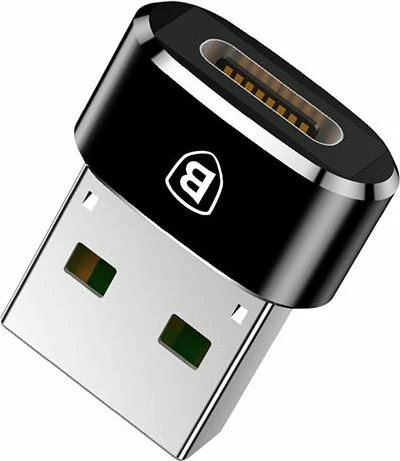 Adapter USB Baseus 28297-uniw USB-A në USB-C, USB 2.0, i zi