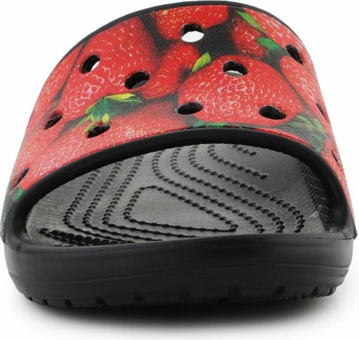 Atlete për femra Crocs, Classic Hyper Real Slide, të zeza dhe të kuqe [Madhësia: 36 - 37]