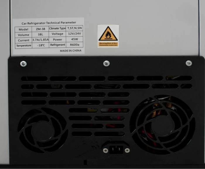 Ftohës portativ me kompresor CAMRY CR8076 38 L, dy ndarje (15 L + 23 L), deri -20°C, gri