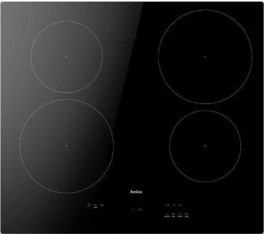 Pllakë gatimi me induksion Amica PIH6540PHTUN 3.0, 4 zona, e zezë