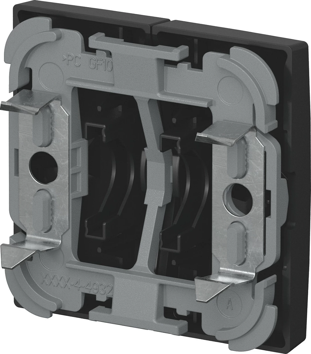 Maskë ndërprerësi Busch-Jaeger 2CKA001731A4040, 55x55 mm, IP20, e zezë